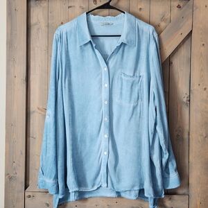 Soft Surroundings Flowly Button Down Tunic XL